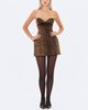 Miss Circle Miss Circle Ximena Cheetah Sweetheart Mini Dress - 4
