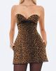 Miss Circle Miss Circle Ximena Cheetah Sweetheart Mini Dress in Cheetah, Women's at Urban Outfitters - 2