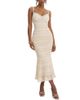 Miss Circle Miss Circle Xiomara Stripe Crochet Knit Mermaid Midi Dress - 1