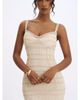 Miss Circle Miss Circle Xiomara Stripe Crochet Knit Mermaid Midi Dress - 3