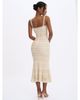 Miss Circle Miss Circle Xiomara Stripe Crochet Knit Mermaid Midi Dress - 4