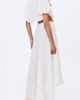 Miss Circle Miss Circle Yanna Chiffon High-Low Maxi Skirt in White, Women's at Urban Outfitters - 2