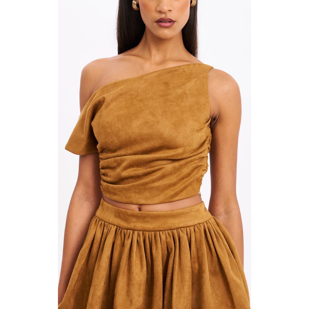 Miss Circle Miss Circle Yara Suede Slash Neck Tank Top