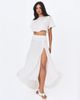 Miss Circle Miss Circle Yarae Satin Boat Neck Cape Top - 2