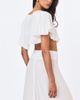 Miss Circle Miss Circle Yarae Satin Boat Neck Cape Top - 3