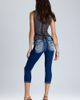 Miss Me Miss Me Ellora Fleur Capri Jeans in Dark Wash, Women's at Urban Outfitters - 3