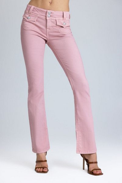 Miss Me Miss Me Heavenly Cerise Bootcut Jeans in Pastel Pink, Women's at Urban Outfitters