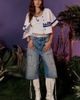 Miss Me Miss Me Logan Baggy Jorts in Medium Wash, Women's at Urban Outfitters - 1