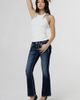 Miss Me Miss Me Loose Saddle Stitch Border Bootcut Jean in Dark Wash, Women's at Urban Outfitters - 2
