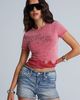 Miss Me Miss Me Roxy Graphic Tee in Cherry Red, Women's at Urban Outfitters - 4