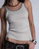 Miss Me Miss Me Sarai Knit Tank Top in Beige, Women's at Urban Outfitters - 2