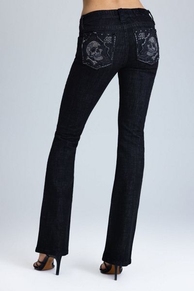 Miss Me Miss Me Zephyra Low Rise Bootcut Jeans in Black Smoke, Women's at Urban Outfitters