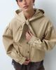 Miss Selfridge Miss Selfrdige cropped trench coat with tie neck detail-Neutral - 3