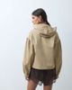 Miss Selfridge Miss Selfrdige cropped trench coat with tie neck detail-Neutral - 4