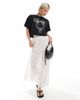 Miss Selfridge Miss Selfridge acid wash lucky horseshoe loose wide cropped tee in black - 2