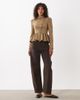 Miss Selfridge Miss Selfridge asymmetric military jacket in camel-Neutral - 2