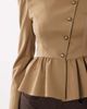 Miss Selfridge Miss Selfridge asymmetric military jacket in camel-Neutral - 3