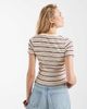 Miss Selfridge Miss Selfridge baby tee in blue and yellow stripes-Multi - 4