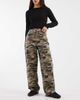 Miss Selfridge Miss Selfridge baggy jeans in camouflage print-Multi - 1