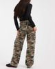 Miss Selfridge Miss Selfridge baggy jeans in camouflage print-Multi - 3