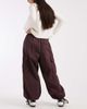 Miss Selfridge Miss Selfridge balloon cargo pants in burgundy-Multi - 3