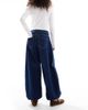Miss Selfridge Miss Selfridge balloon elastic cuffs jeans in indigo-Navy - 3