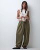 Miss Selfridge Miss Selfridge balloon pants in olive green - 3