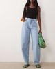 Miss Selfridge Miss Selfridge barrel leg jean in blue - 1