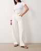 Miss Selfridge Miss Selfridge barrel leg jeans in ecru-White - 1