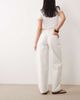 Miss Selfridge Miss Selfridge barrel leg jeans in ecru-White - 3