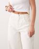 Miss Selfridge Miss Selfridge barrel leg jeans in ecru-White - 4