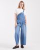 Miss Selfridge Miss Selfridge barrel leg overalls in mid wash-Blue - 1