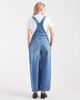 Miss Selfridge Miss Selfridge barrel leg overalls in mid wash-Blue - 2