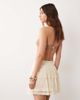 Miss Selfridge Miss Selfridge beach cheesecloth lace skort in butter-Yellow - 4