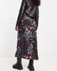 Miss Selfridge Miss Selfridge bias maxi skirt in patchwork floral-Black - 2