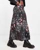 Miss Selfridge Miss Selfridge bias maxi skirt in patchwork floral-Black - 4