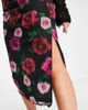 Miss Selfridge Miss Selfridge blurred rose mesh midi skirt-Multi - 3