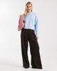 Miss Selfridge Miss Selfridge bouclé slouchy sweater in pale blue - 2