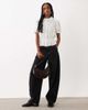 Miss Selfridge Miss Selfridge bow detail pea blouse in white - 2