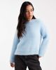 Miss Selfridge Miss Selfridge boxy sweater in blue-Green - 1
