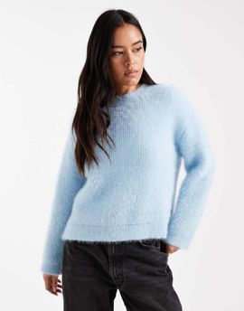 Miss Selfridge Miss Selfridge boxy sweater in blue-Green