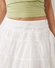 Miss Selfridge Miss Selfridge broderie mix tiered mini skirt in white - 3