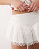 Miss Selfridge Miss Selfridge broderie shorts in ivory-White - 3
