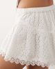 Miss Selfridge Miss Selfridge broderie shorts in ivory-White - 4