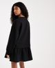 Miss Selfridge Miss Selfridge brushed rib smock dress with drop waist in black - 2