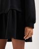 Miss Selfridge Miss Selfridge brushed rib smock dress with drop waist in black - 4