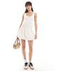 Miss Selfridge Miss Selfridge bubble cami mini dress in cream-White - 1