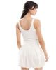 Miss Selfridge Miss Selfridge bubble cami mini dress in cream-White - 4