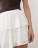 Miss Selfridge Miss Selfridge burnout layered rara mini skirt in white-pink - 4