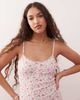 Miss Selfridge Miss Selfridge button detail mini dress in pink micro floral-Multi - 2